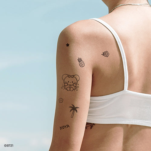 BT21 minini SUMMER SKY Tattoo Sticker
