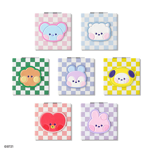 BT21 minini Leather Patch Mirror