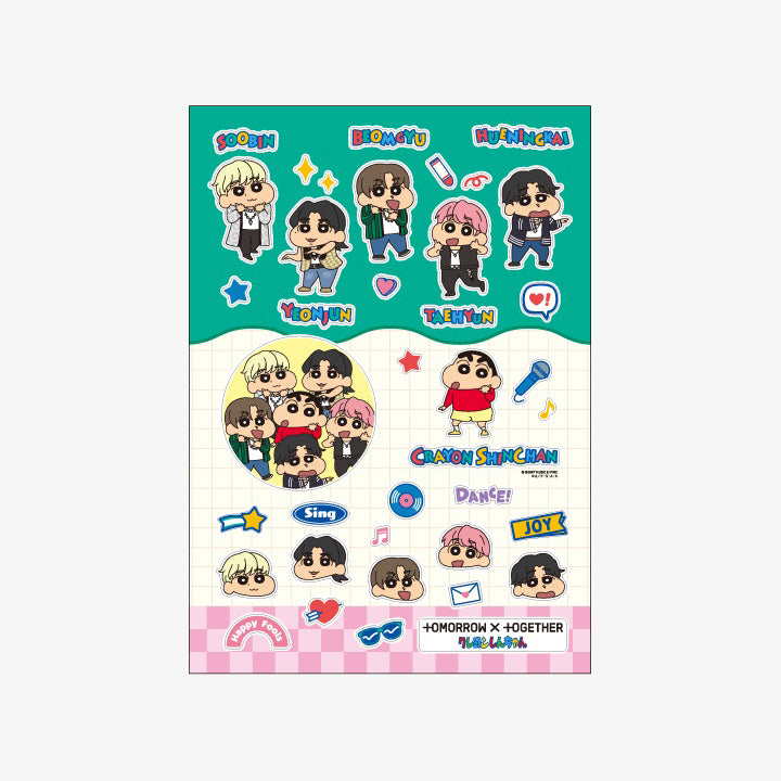 TXT X Crayon Shinchan Seal (A4 SIZE)