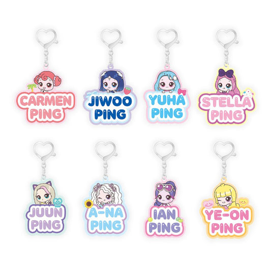 Hearts2Hearts X Teenieping Surprise Name Keyring