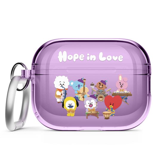 BT21 [Hope In Love] Airpod Pro 2 Clear Case