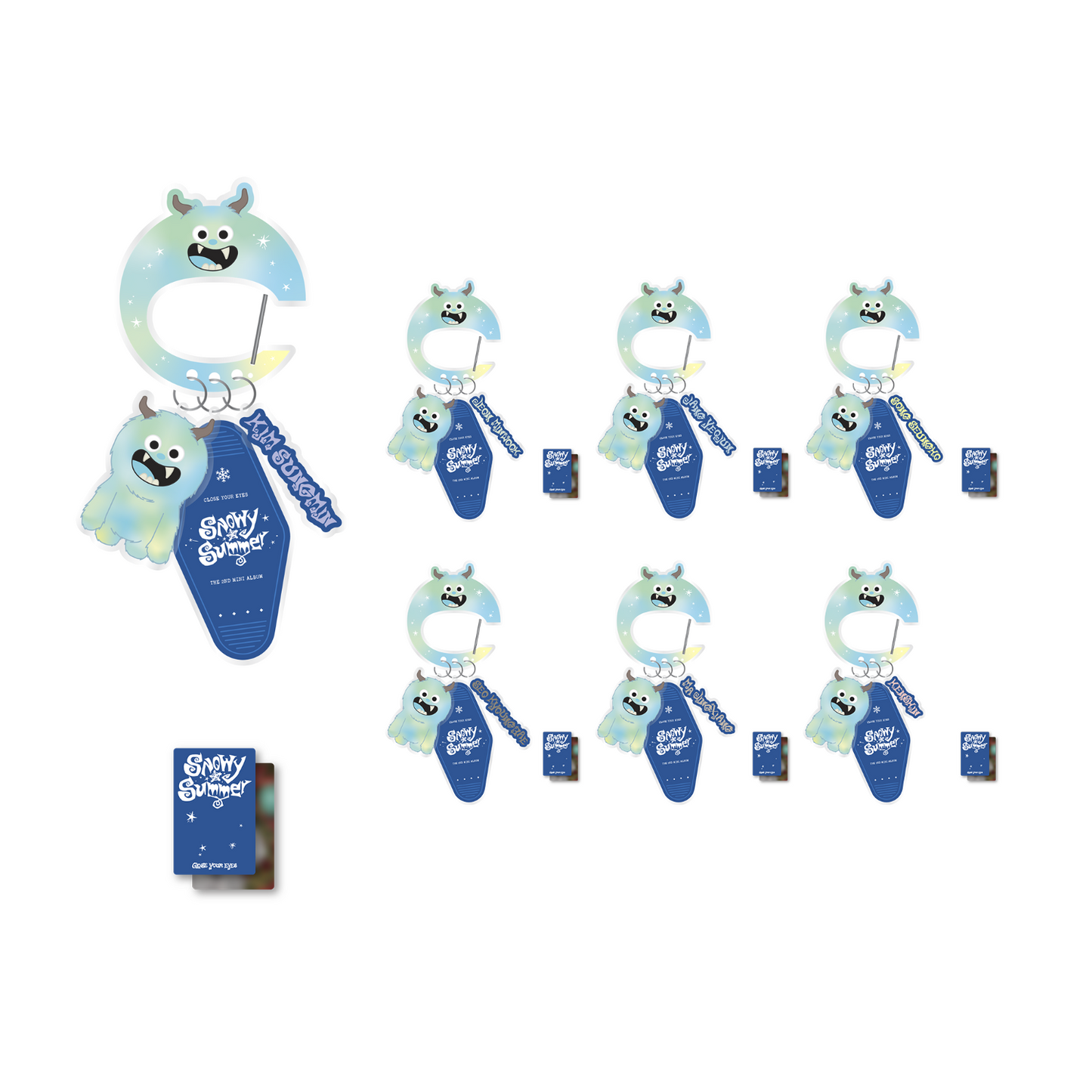 CLOSE YOUR EYES [Snowy Summer] Carabiner Keyring