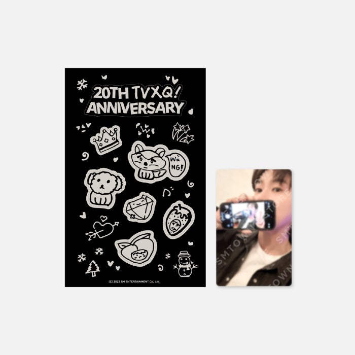 TVXQ! 20th Anniversary Glow-in-the-Dark Sticker & Photocard Set