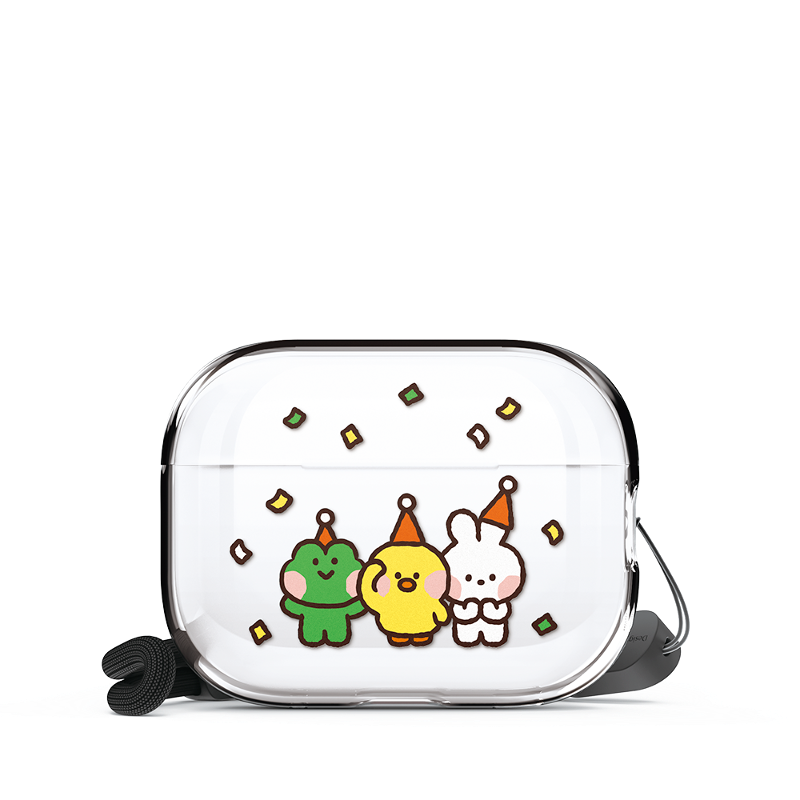 LINE FRIENDS Minini Airpods Pro 1, 2 Clear Case