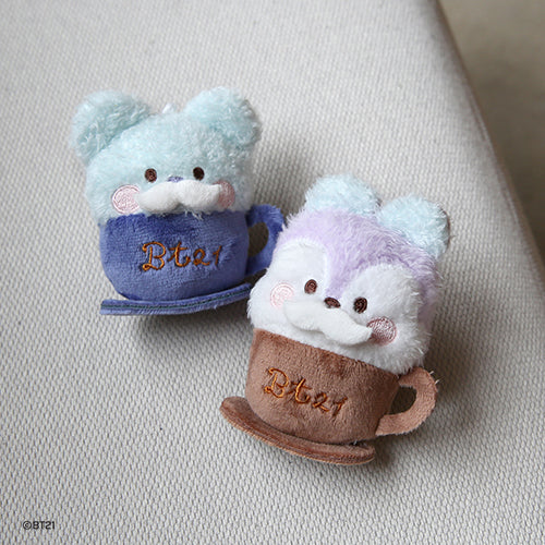 BT21 minini Latte Plush Keyring