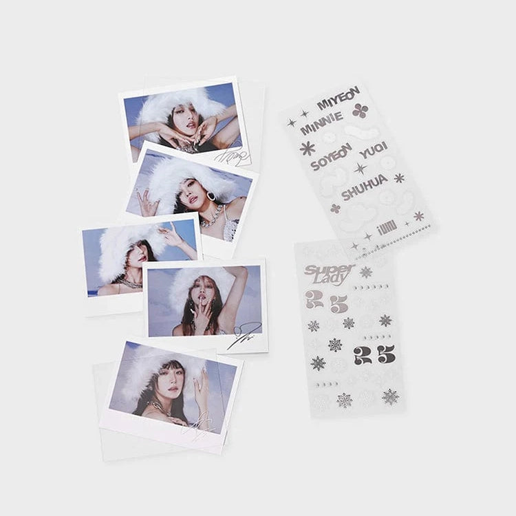 (G)I-DLE [Super Lady] Polaroid & Deco Kit
