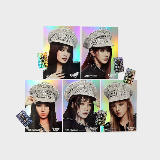 (G)I-DLE [Super Lady] Hologram Mini Poster Photocard Set