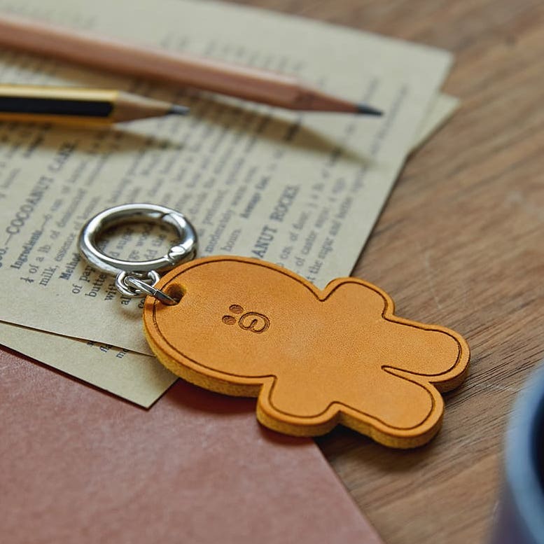 LINE FRIENDS Original Leather Keyring