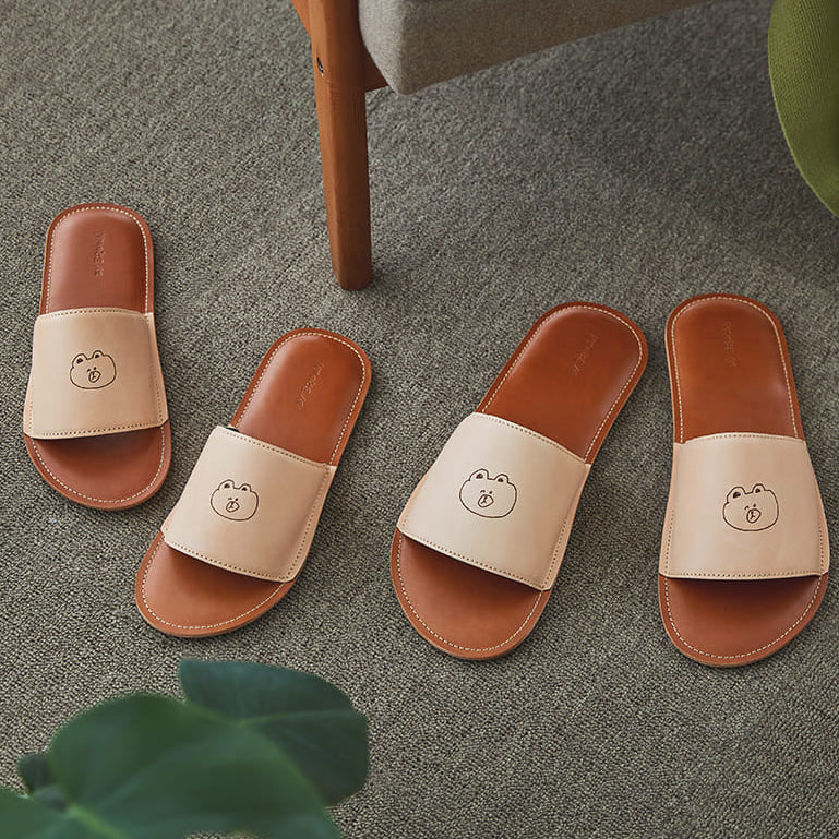 LINE FRIENDS Original Leather Slippers