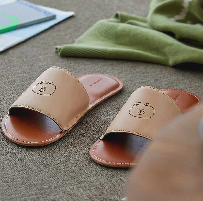 LINE FRIENDS Original Leather Slippers