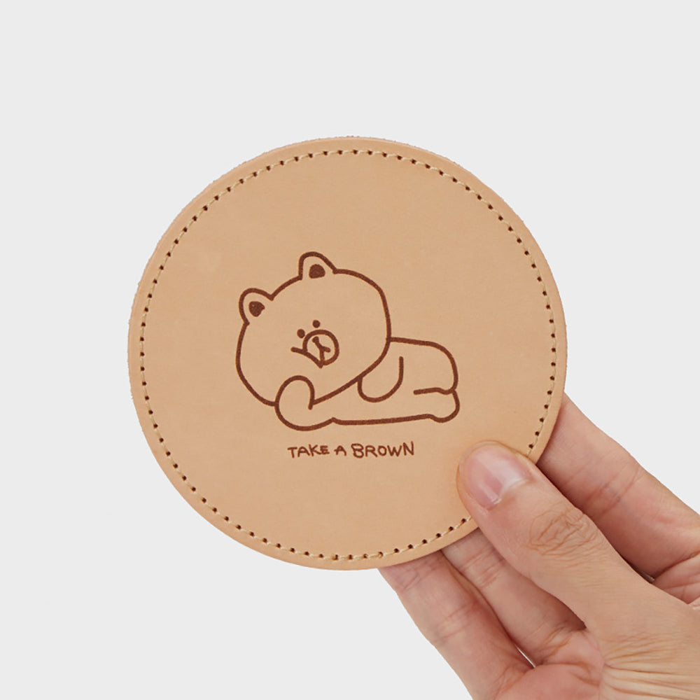 LINE FRIENDS Original Leather Coaster