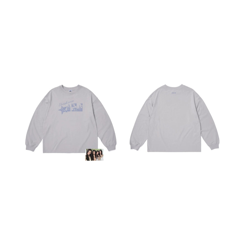 ILLIT [BREAK EVEN] Photo L/S T-Shirt (Gray)