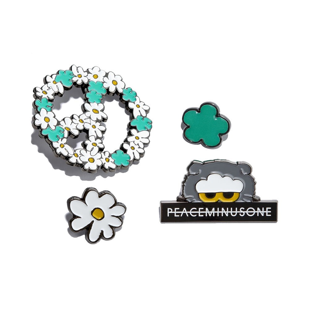 G-DRAGON [PEACEMINUSONE X ZO&FRIENDS] Metal Badge Set