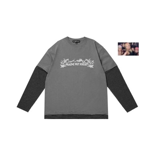 LE SSERAFIM [Made My Night] Layered Long Sleeve T-Shirt