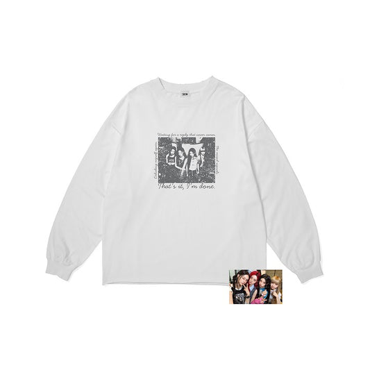 ILLIT [BREAK EVEN] Photo L/S T-Shirt (White)