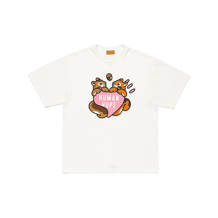 BTS j-hope [HUMAN MADE] Pink Heart Graphic T-Shirt White