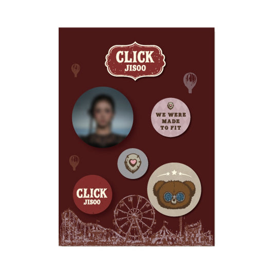 BLACKPINK JISOO [Click in Seoul] Pin Button Set