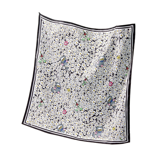 G-DRAGON [ZO&FRIENDS SIGNATURE] Bandana Scarf (White)