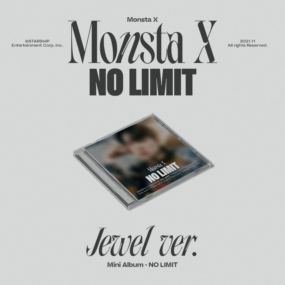 MONSTA X 10th Mini Album : NO LIMIT (Jewel Case)