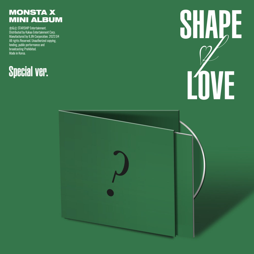 MONSTA X 11th Mini Album : SHAPE of LOVE (Special Version)