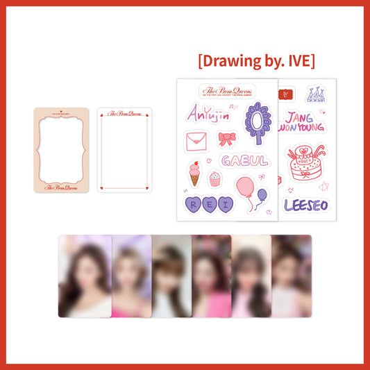 IVE Photocard Deco Set IVE THE PROM QUEENS Photocard Deco Set
