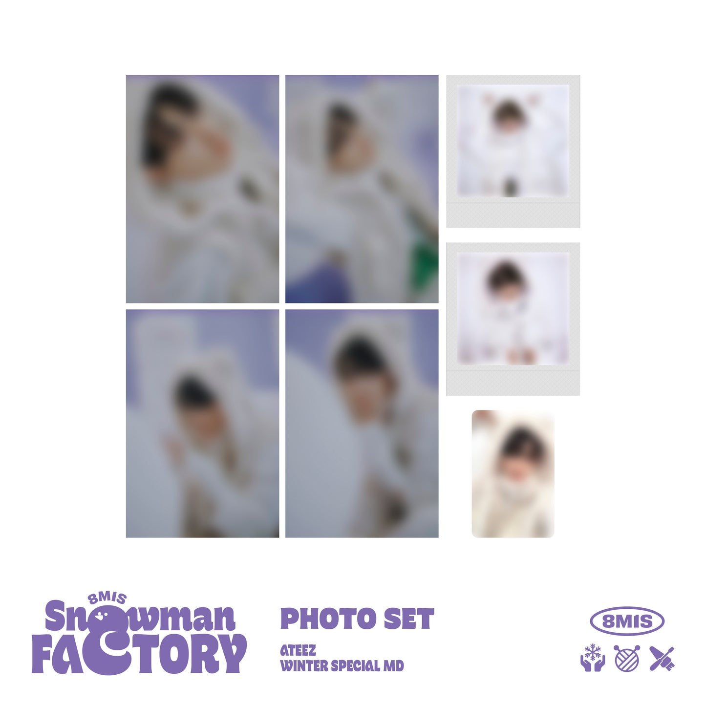 ATEEZ WINTER SPECIAL MD : Snowman Factory Photo Set