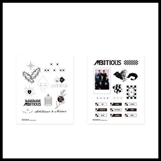 MBITIOUS Tattoo Sticker + Sticker Set