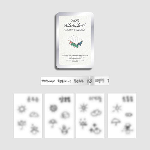 HIGHLIGHT Diary Deco Set 2023 Season's Greetings