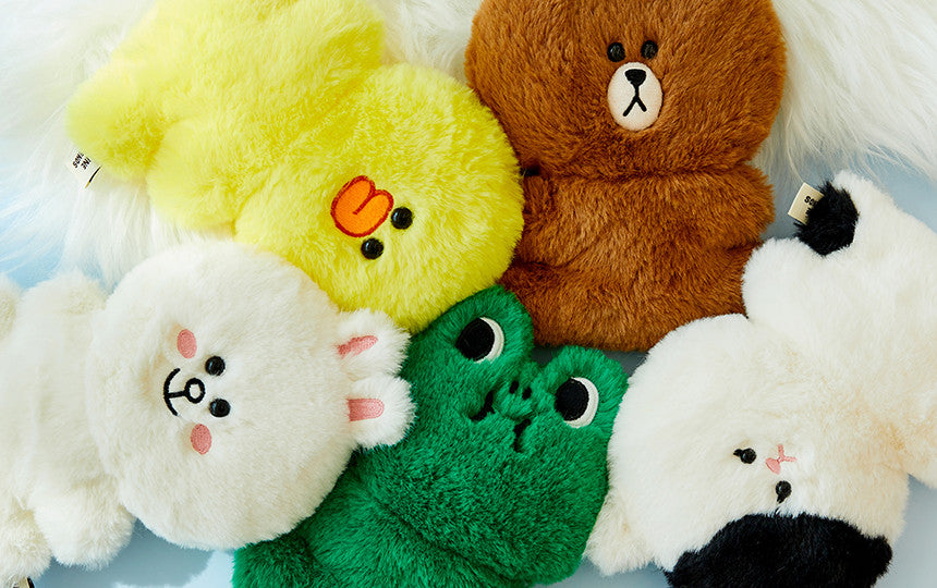 LINE FRIENDS Flat Fur Plush Doll