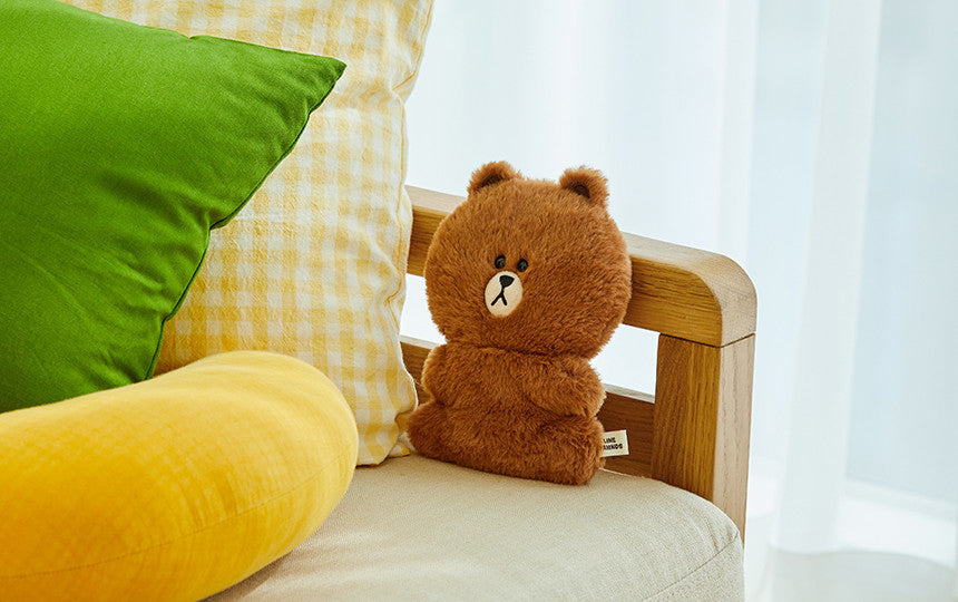 LINE FRIENDS Flat Fur Plush Doll