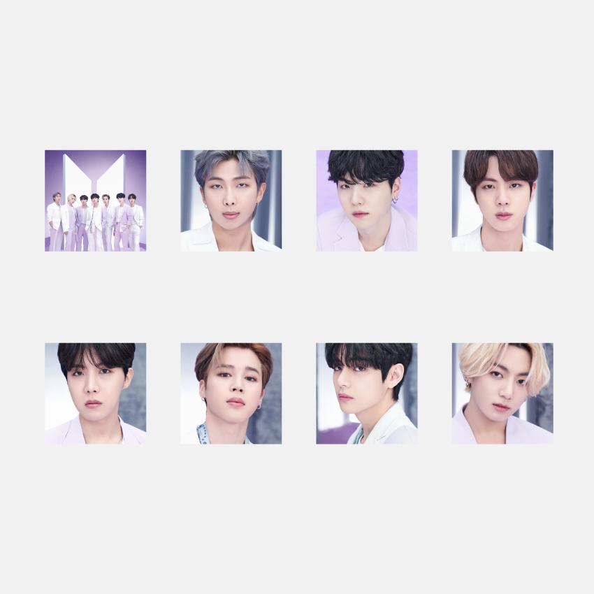 BTS The Best Photo Canvas (Purple)