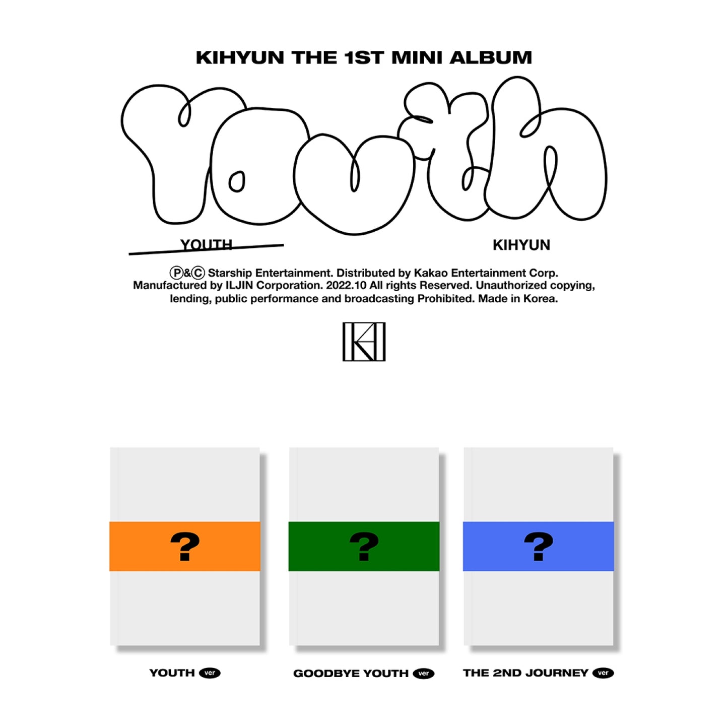 MONSTA X Kihyun 1st Mini Album : YOUTH