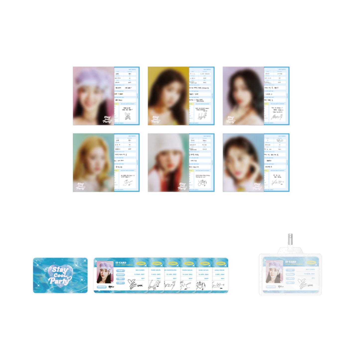 STAYC Stay CooL Party Profile & ID Card Set