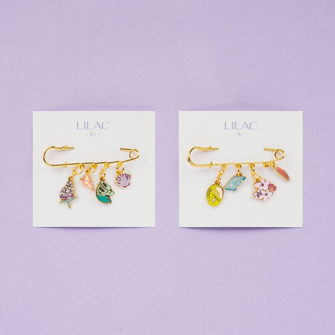 IU LILAC Charm Brooch