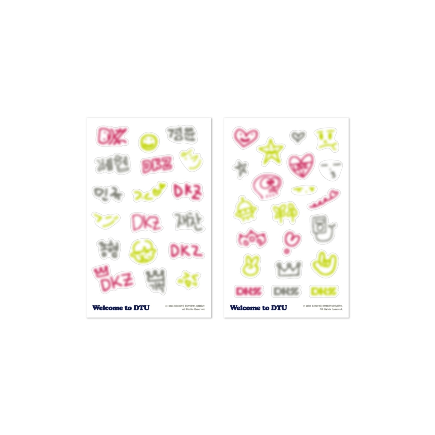 DKZ Light Ring Deco Sticker Set DKZ 2023 Fancon Welcome to DTU