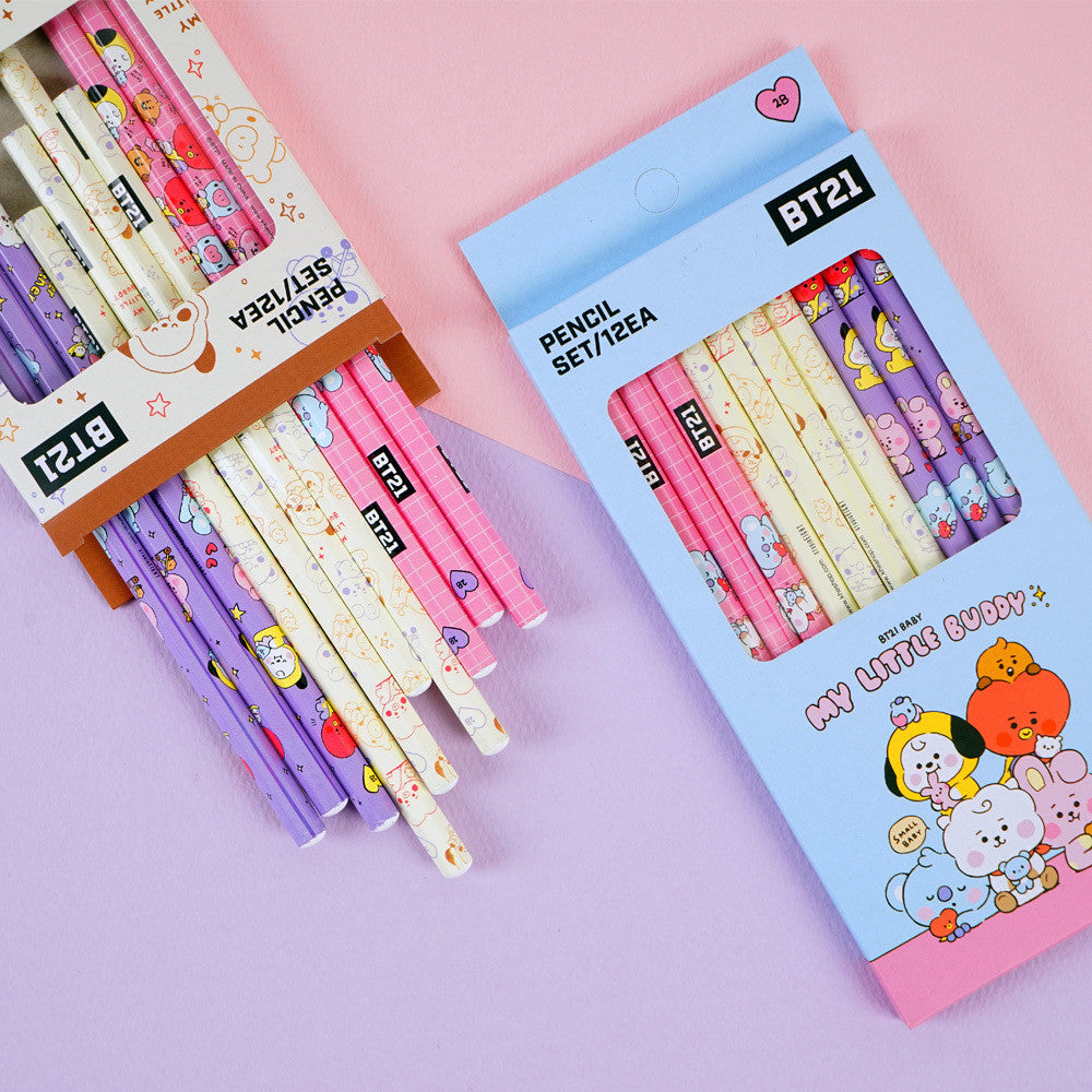 BT21 Baby LITTLE BUDDY Pencil Set (12EA)