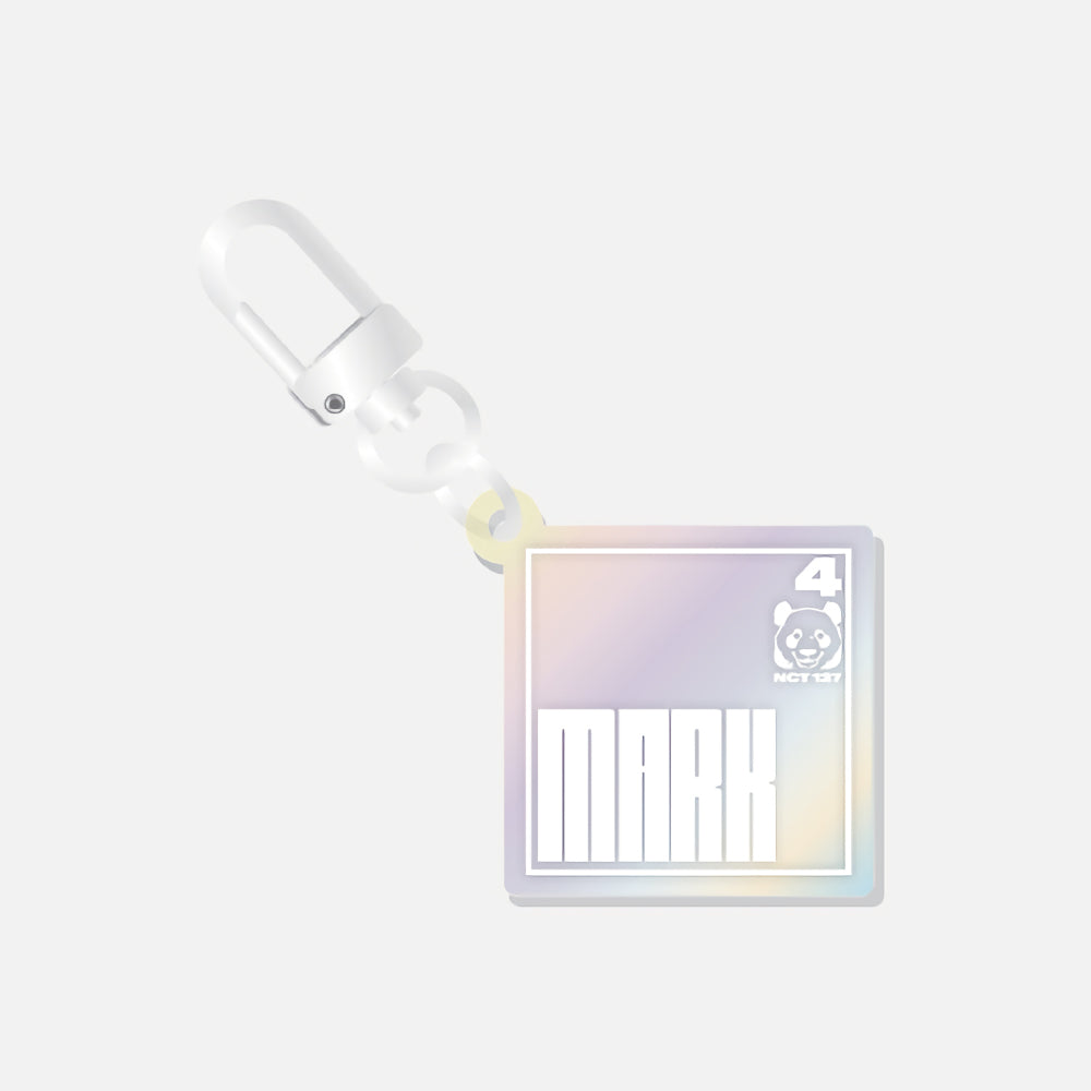 (Pre-Order)NCT 127 2 Baddies Pop Up Store Hologram Name Acrylic Keyring