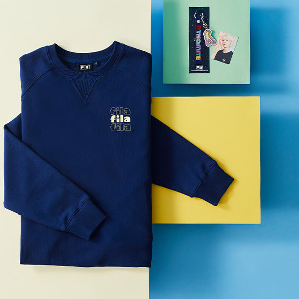 FILA X BTS DYNAMITE Suga Disco Logo Sweatshirt