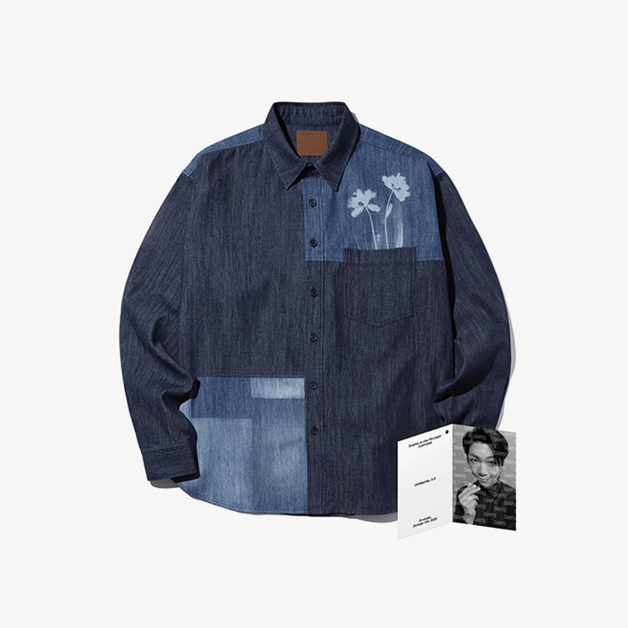 BTS RM INDIGO Denim Shirt