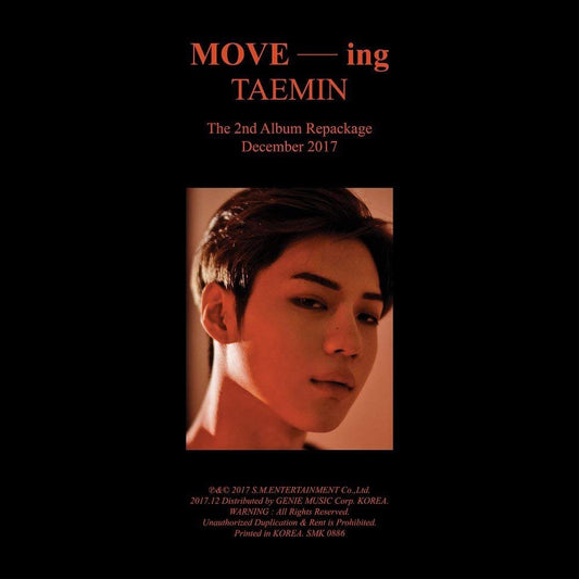 SHINee Taemin 2nd Repackaged Album : MOVE-ING