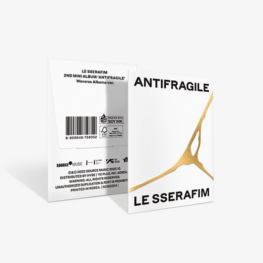 LE SSERAFIM 2nd Mini Album : ANTIFRAGILE (Weverse Albums ver)