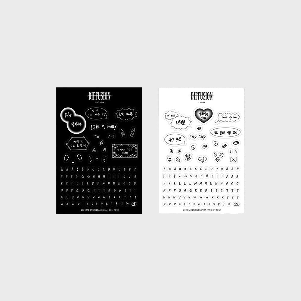 ASTRO MOONBIN & SANHA DIFFUSION Deco Sticker Set