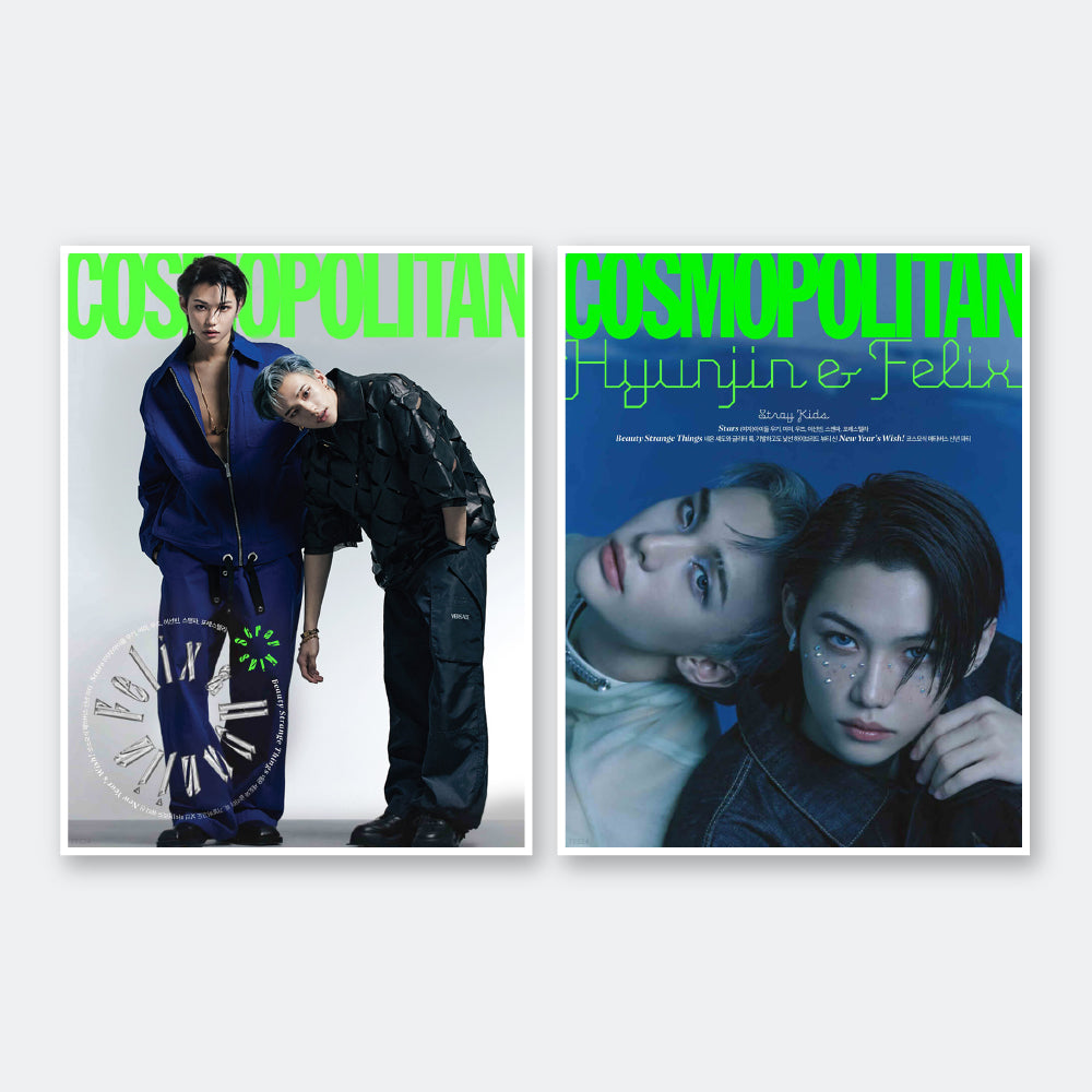 COSMOPOLITAN Korea Magazine January 2023 : STRAY KIDS Hyunjin & Felix Cover