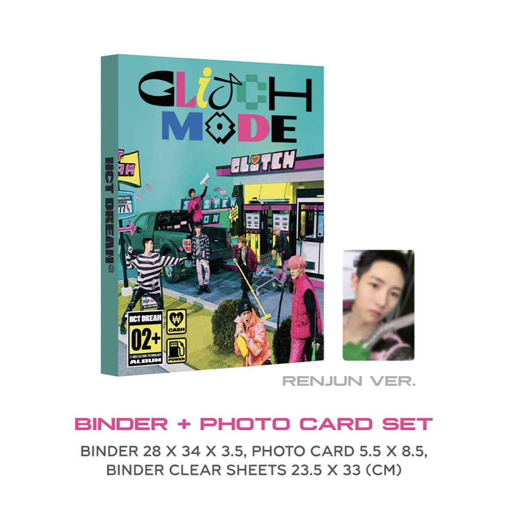 NCT DREAM Glitch Mode Pop Up Binder + Photocard Set