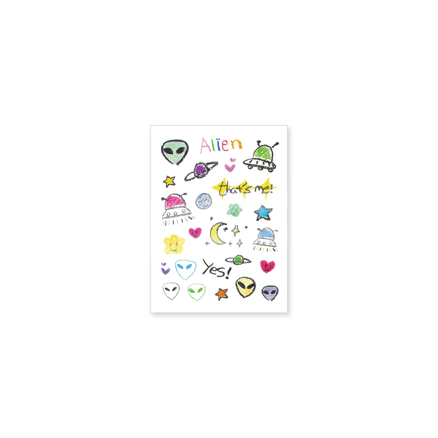 AKMU SUHYUN ALiEN Tattoo Sticker Set