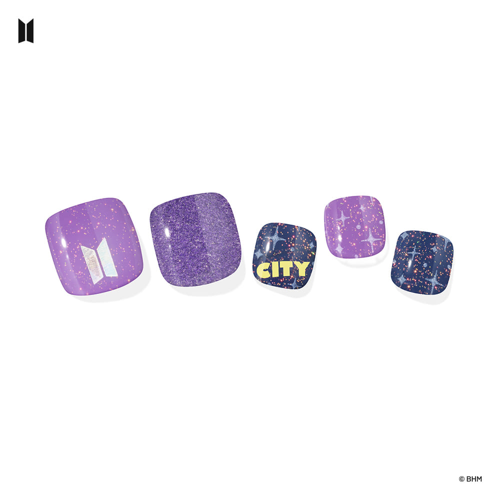 BTS X Gelato Factory Jellymix Pedi : Midnight Purple