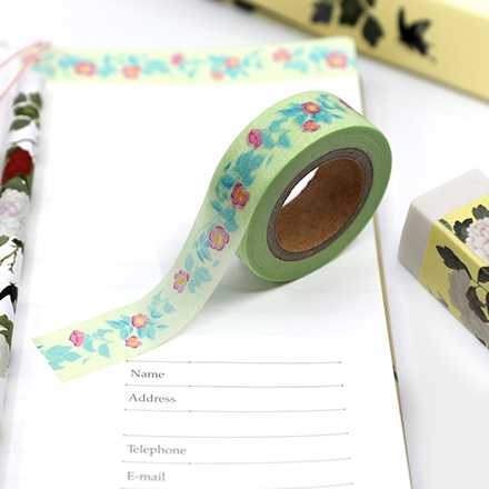 Korean National Museum Camellia Masking Tape