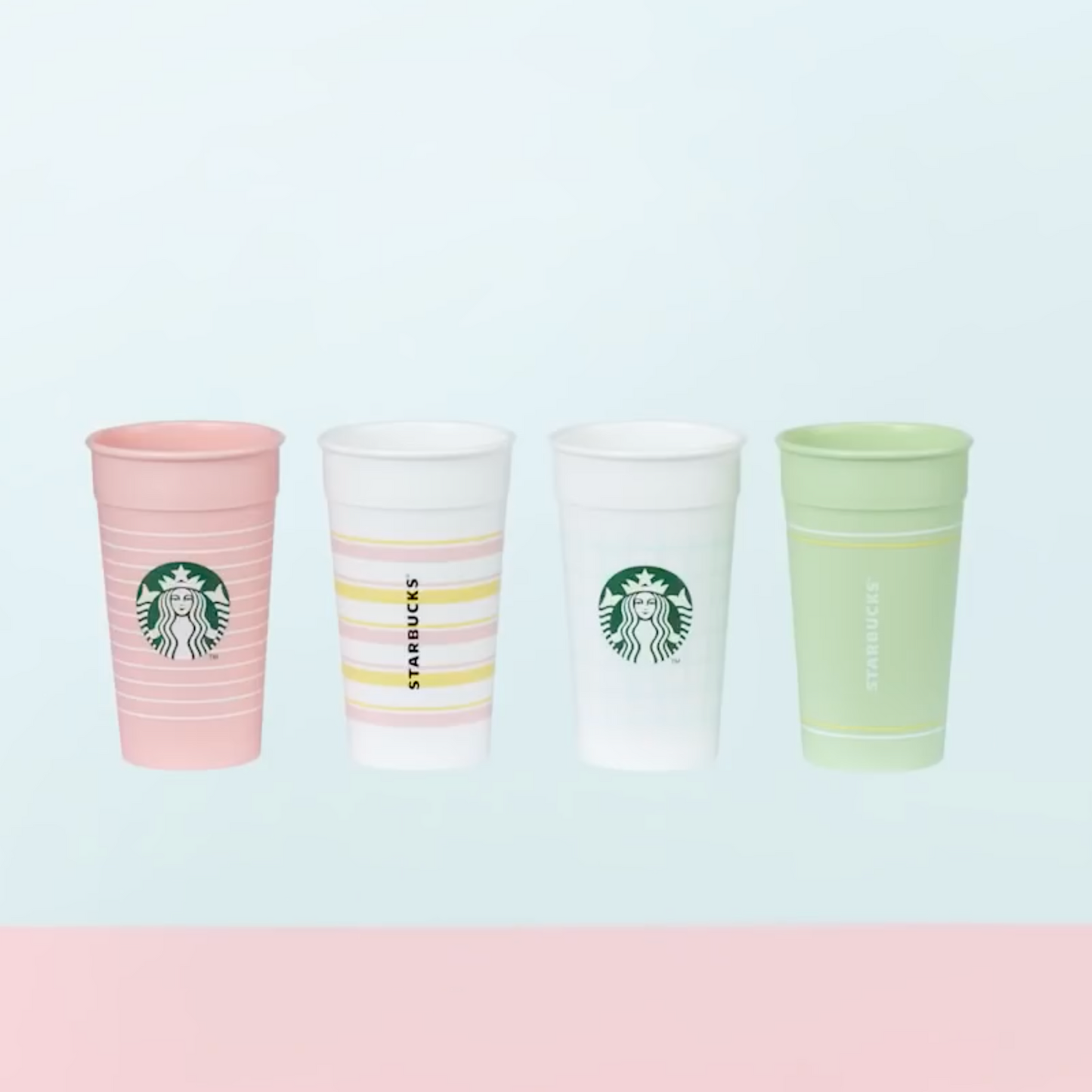 Starbucks Korea 22 Spring Reusable Cup Set (4pcs)
