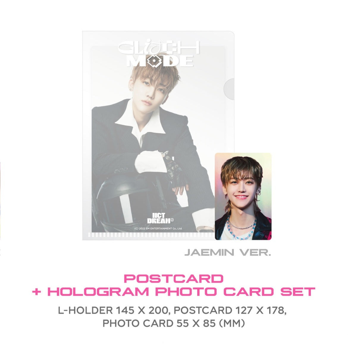 NCT DREAM Glitch Mode Pop Up Postcard + Hologram Photocard Set