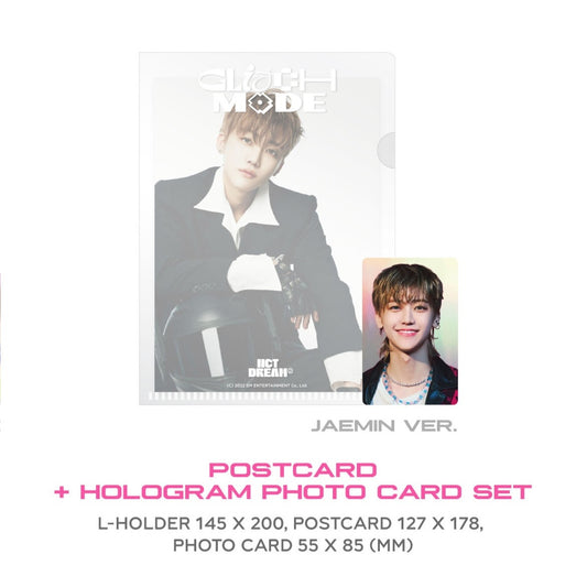 NCT DREAM Glitch Mode Pop Up Postcard + Hologram Photocard Set